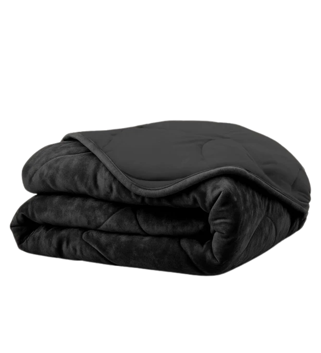 Easy Dekbed Zonder Overtrek - Velvet - Zwart