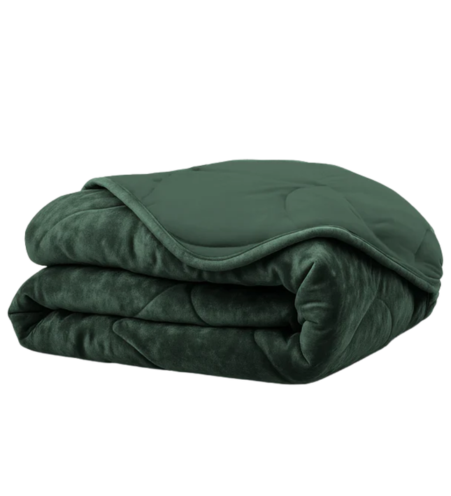 Easy Dekbed Zonder Overtrek - Velvet - Donkergroen