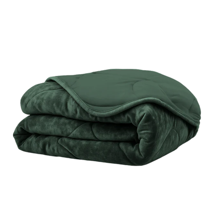 Easy Dekbed Zonder Overtrek - Velvet - Donkergroen