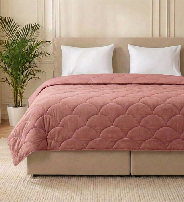 Easy Dekbed Zonder Overtrek - Velvet - Roze