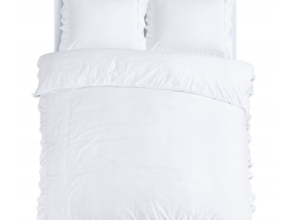 Dekbedovertrek Ruffles - Wit