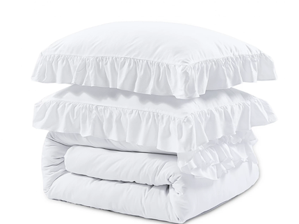 Dekbedovertrek Ruffles - Wit