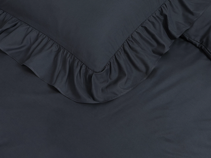 Dekbedovertrek Ruffles - Antraciet