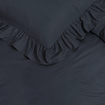 Dekbedovertrek Ruffles - Antraciet
