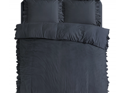 Dekbedovertrek Ruffles - Antraciet