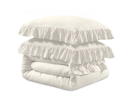 Dekbedovertrek Ruffles - Creme