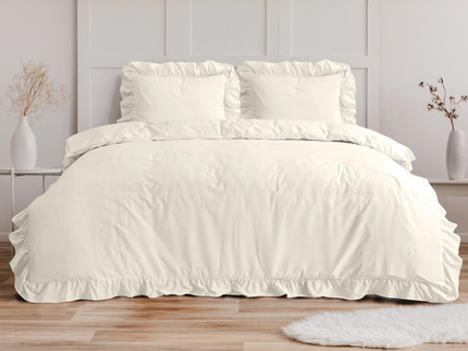Dekbedovertrek Ruffles - Creme