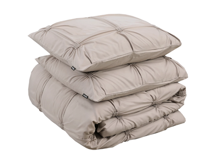 Dekbedovertrek Punch Pintuck - Taupe
