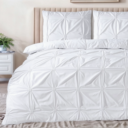 Dekbedovertrek Punch Pintuck - Wit