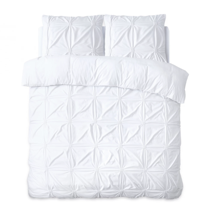 Dekbedovertrek Punch Pintuck - Wit