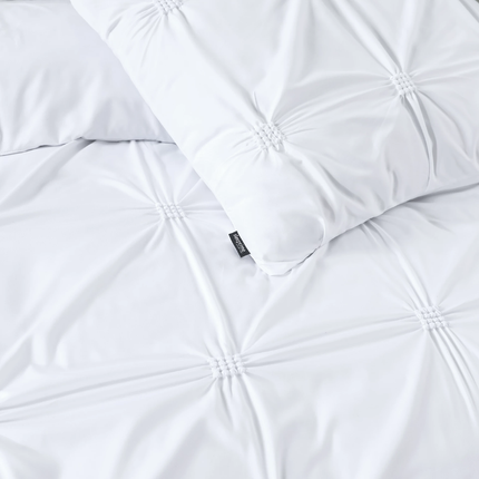 Dekbedovertrek Punch Pintuck - Wit