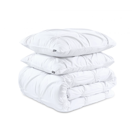 Dekbedovertrek Punch Pintuck - Wit