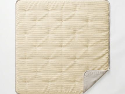 Easy Dekbed Zonder Overtrek Corduroy - Champagne/Taupe