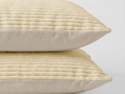 Easy Dekbed Zonder Overtrek Corduroy - Champagne/Taupe