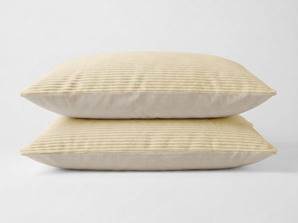 Easy Dekbed Zonder Overtrek Corduroy - Champagne/Taupe