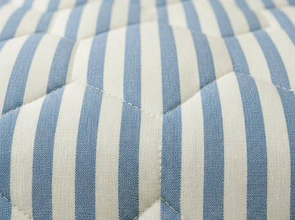 Easy Dekbed Streep - Blauw