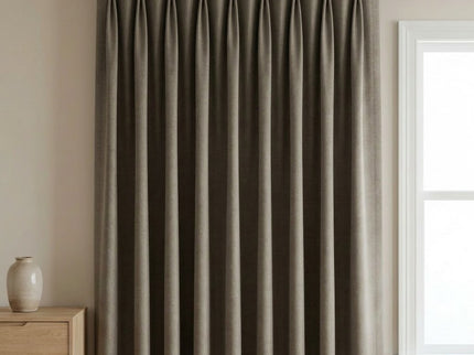 Gordijnen 100% Verduisterend - Haken - Taupe