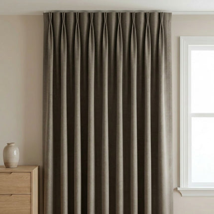 Gordijnen 100% Verduisterend - Haken - Taupe