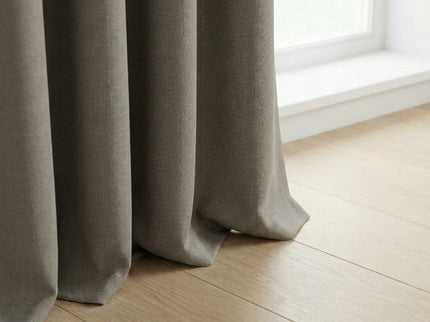 Gordijnen 100% Verduisterend - Haken - Taupe