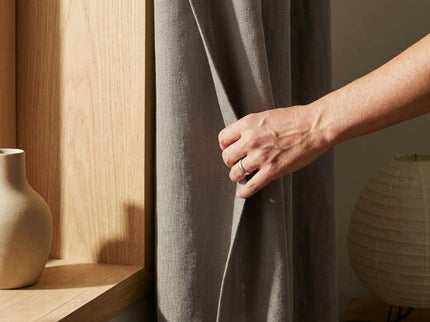 Gordijnen 100% Verduisterend - Haken - Taupe