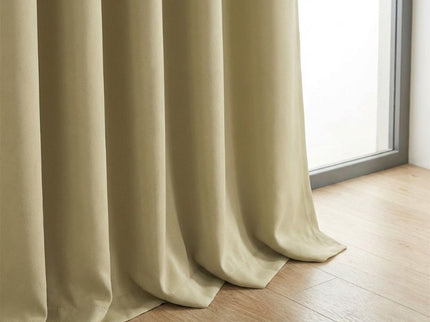 Gordijnen Verduisterend & Isolerend - Haken - Beige/Zand