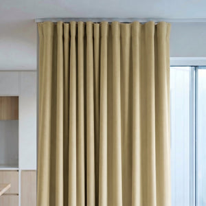 Gordijnen Verduisterend & Isolerend - Haken - Beige/Zand