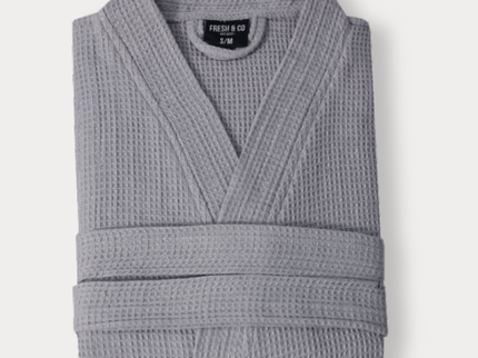 Badjas Wafel Katoen - Grijs