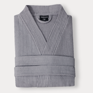 Badjas Wafel Katoen - Grijs