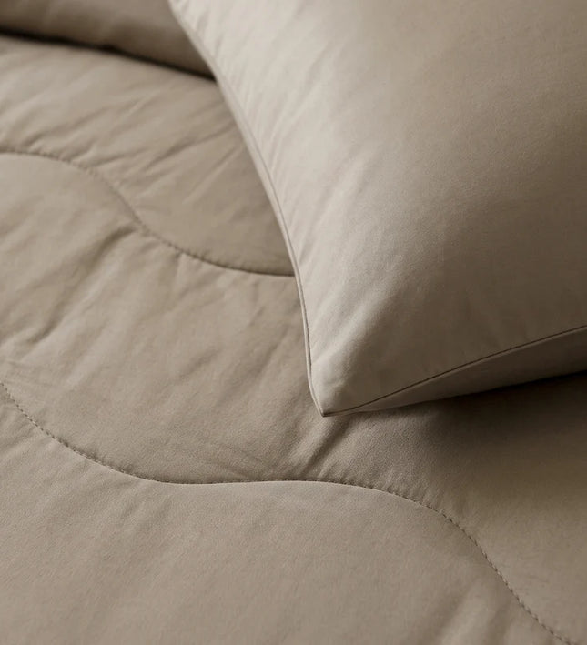 2-PACK: Kussenslopen Katoen Uni - Taupe
