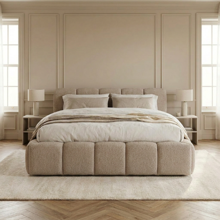 Boxspring met Opbergruimte Palermo - Taupe