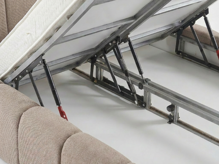 Boxspring met Opbergruimte Palermo - Taupe