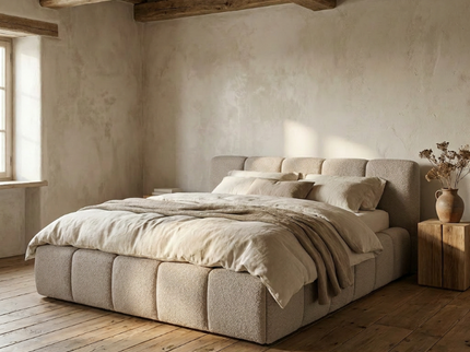 Boxspring met Opbergruimte Palermo - Taupe