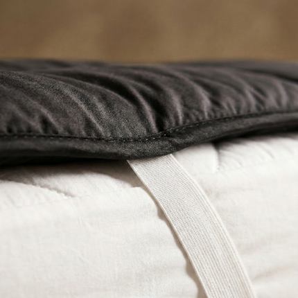 Wasbare Topper & Hoeslaken in 1 - Zwart