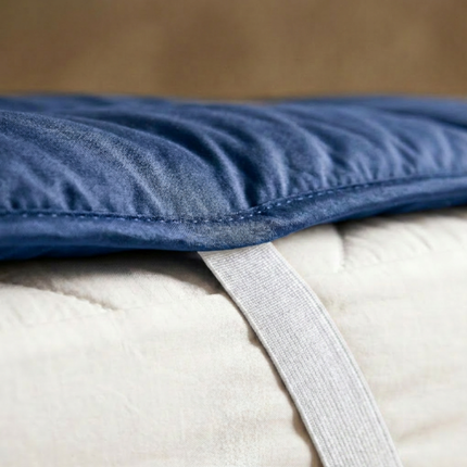 Wasbare Topper & Hoeslaken in 1 - Blauw