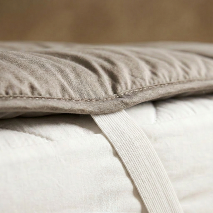 Wasbare Topper & Hoeslaken in 1 - Taupe