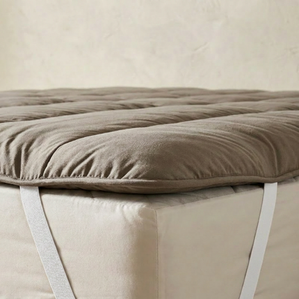 Wasbare Topper & Hoeslaken in 1 - Taupe