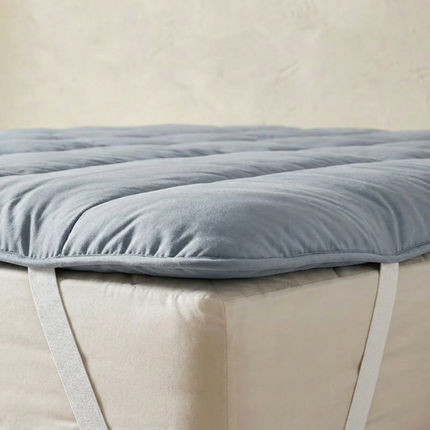 Wasbare Topper & Hoeslaken in 1 - Grijs