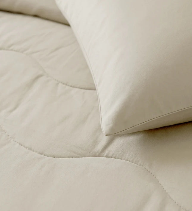 2-PACK: Kussenslopen - Katoen - Beige