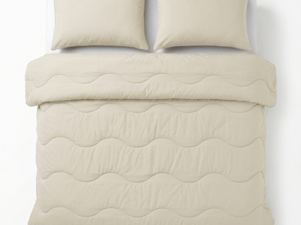 Lazy Dekbed Zonder Overtrek met Instopstrook - Katoen - Beige