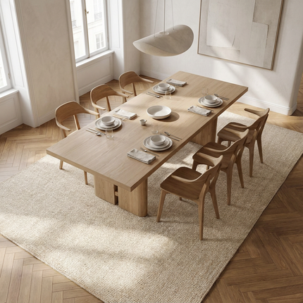 Handgeweven Jute Vloerkleed - Crème