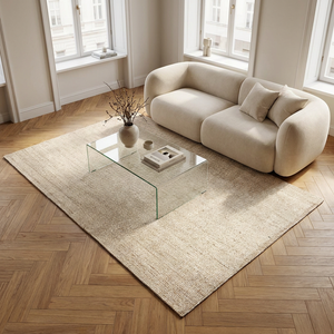 Handgeweven Jute Vloerkleed - Crème