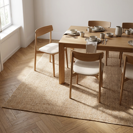 Handgeweven Jute Vloerkleed - Naturel