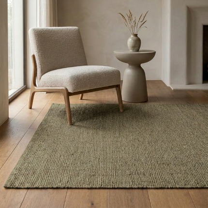 Handgeweven Jute Vloerkleed  - Groen