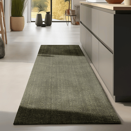 Handgeweven Jute Vloerkleed  - Groen