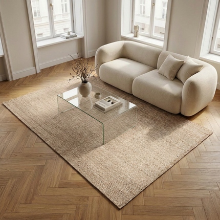 Handgeweven Jute Vloerkleed - Naturel