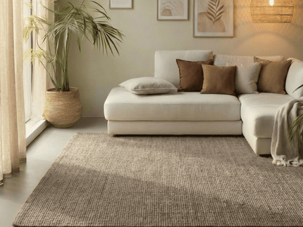 Handgeweven Jute Vloerkleed - Taupe