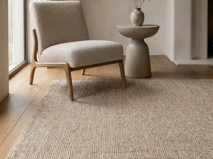 Handgeweven Jute Vloerkleed - Taupe