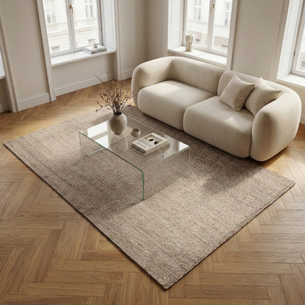 Handgeweven Jute Vloerkleed - Taupe