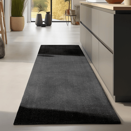 Handgeweven Jute Vloerkleed - Zwart