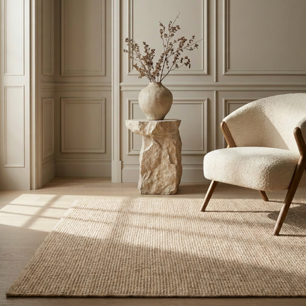 Handgeweven Jute Vloerkleed Rosalie - Creme